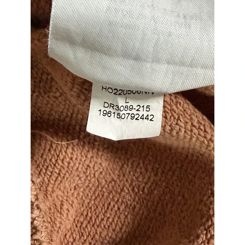Air Jordan Men's Size Large Statement Fleece Washed Brown Sweatpants DR3089-215